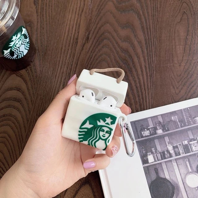 Classic Starbucks Shopping Bag Premium AirPods Case Shock Proof Cover