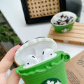 Starbucks Matcha Ice Green Tea Latte Premium AirPods Case Shock Proof Cover