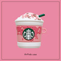 Starbucks 'Strawberries and Cream Frappuccino' AirPods Case Shock Proof Cover