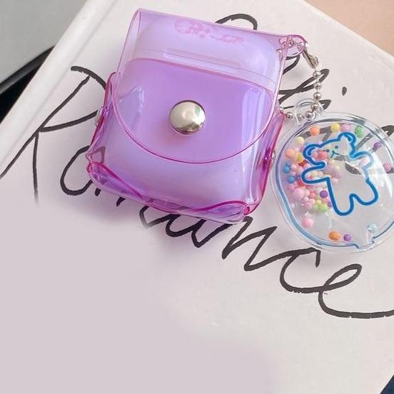 Clear Fluorescent Candy Color Holster AirPods Case