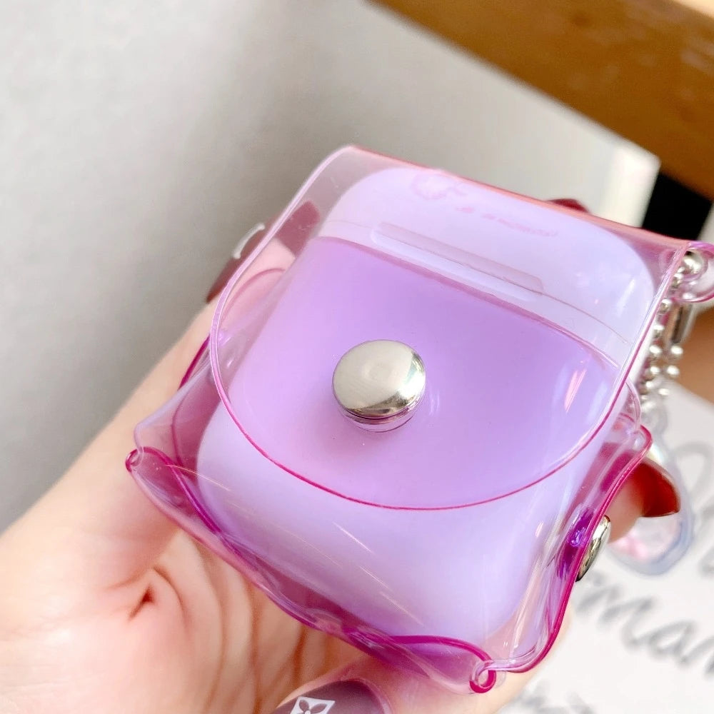 Clear Fluorescent Candy Color Holster AirPods Case