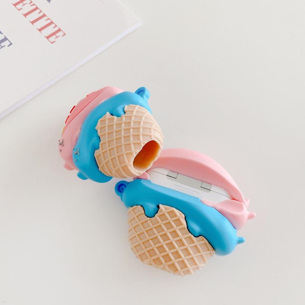 Ice Cream Cone Cat Premium AirPods Case Shock Proof Cover