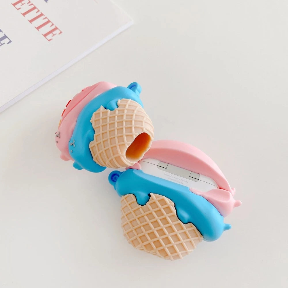 Ice Cream Cone Cat Premium AirPods Pro Case Shock Proof Cover