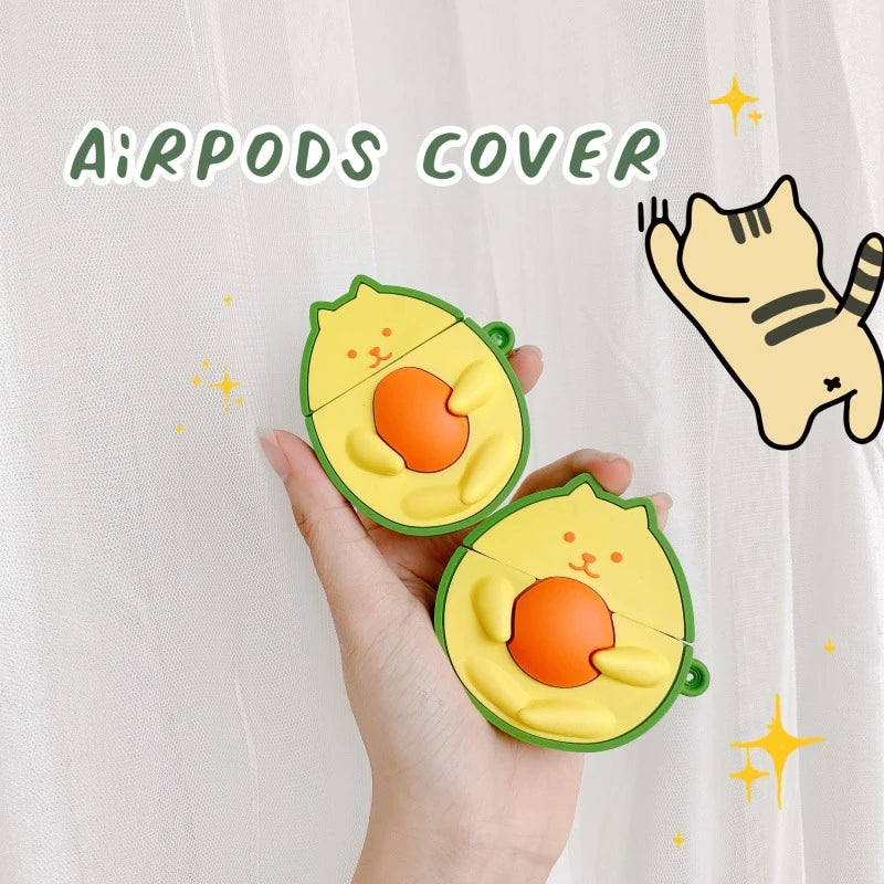 Avocado Cat Premium AirPods Pro Case Shock Proof Cover