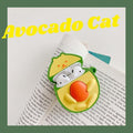 Avocado Cat Premium AirPods Case Shock Proof Cover