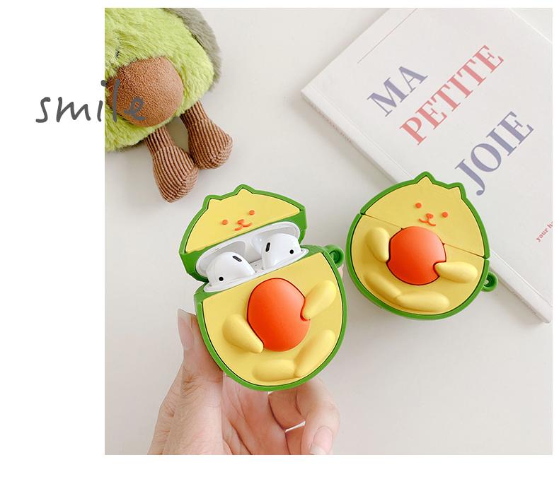 Avocado Cat Premium AirPods Case Shock Proof Cover