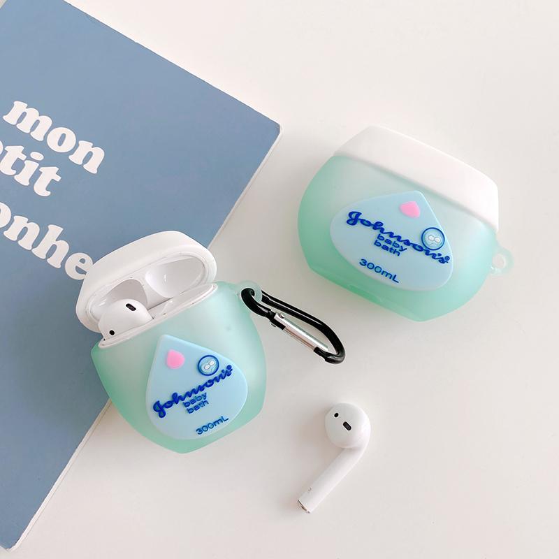 Johnson and Johnson Baby Shampoo Premium AirPods Case Shock Proof Cover