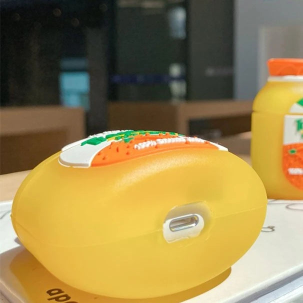 Tropicana Orange Juice Premium AirPods Case Shock Proof Cover