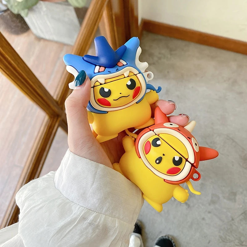 Pokemon 'Pikachu | Gyarados Hat' Premium AirPods Case Shock Proof Cover