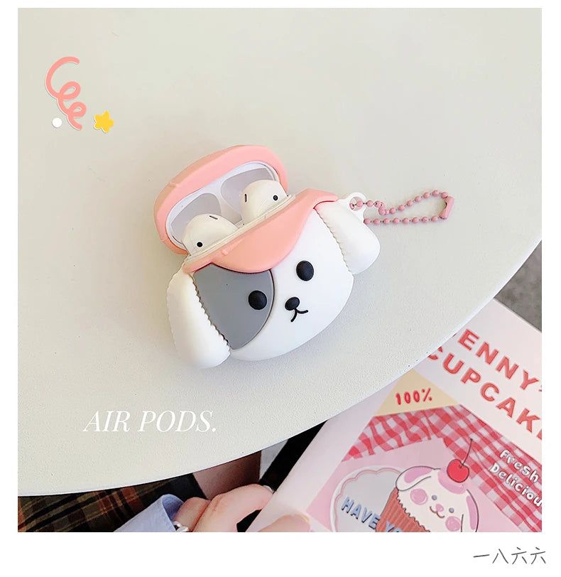 Cute Puppy 'Cap' Premium AirPods Case Shock Proof Cover