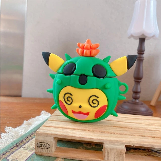 Pokemon 'Pikachu | Cacnea' Premium AirPods Case Shock Proof Cover