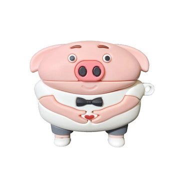 Pig with Bow Tie Premium AirPods Pro Case Shock Proof Cover