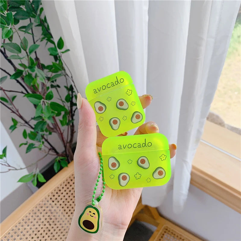 Fluorescent Avocado AirPods Pro Case Shock Proof Cover