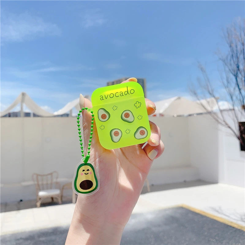 Fluorescent Avocado AirPods Case Shock Proof Cover