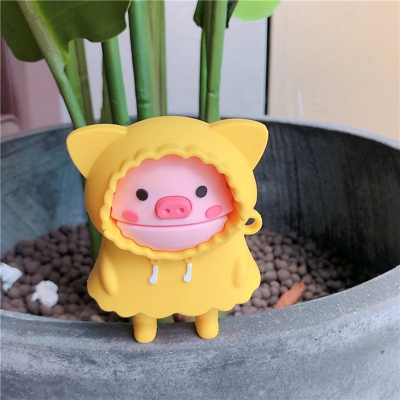 Pig in a Raincoat Premium AirPods Pro Case Shock Proof Cover