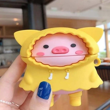 Pig in a Raincoat Premium AirPods Pro Case Shock Proof Cover