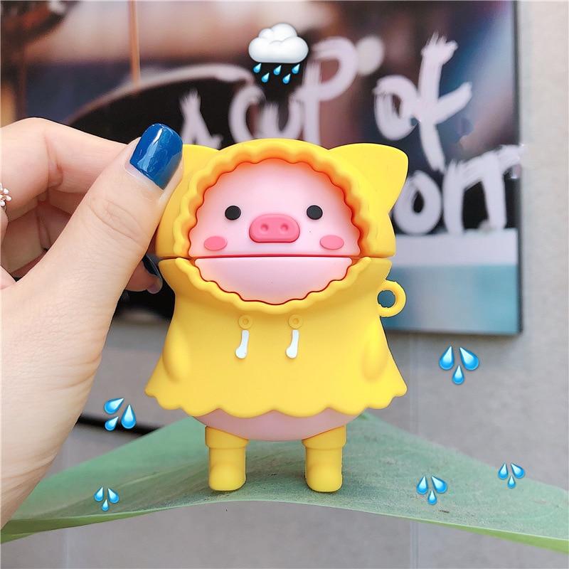 Pig in a Raincoat Premium AirPods Pro Case Shock Proof Cover