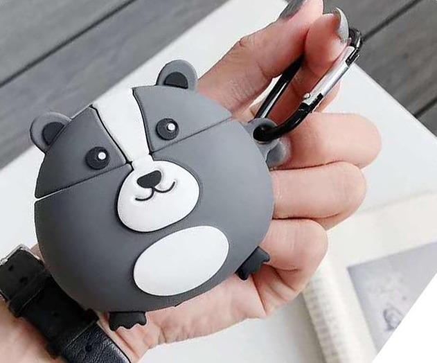 Cute Round Skunk Premium AirPods Case Shock Proof Cover