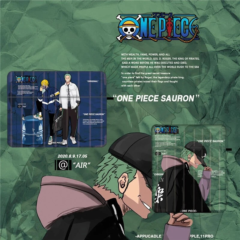 One Piece 'Roronoa Zoro | Sanji | Modular' Premium AirPods Pro Case Shock Proof Cover