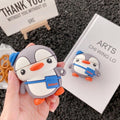 Cute Traveling Penguin Premium AirPods Case Shock Proof Cover