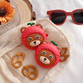 Cute Bear in a Lychee Costume Premium AirPods Case Shock Proof Cover