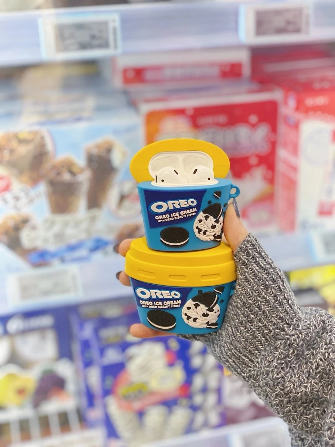 Oreo Ice Cream Premium AirPods Case Shock Proof Cover