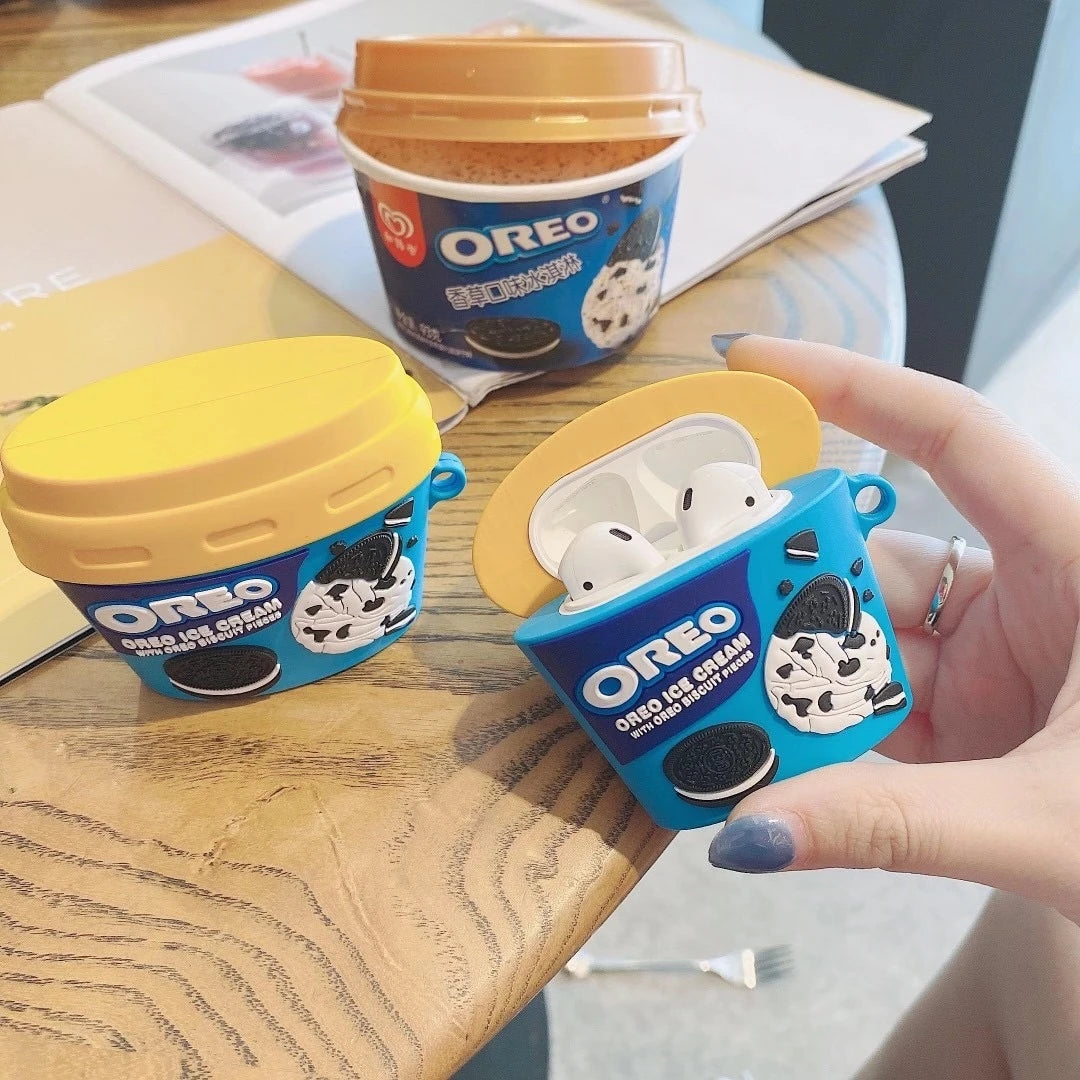 Oreo Ice Cream Premium AirPods Case Shock Proof Cover
