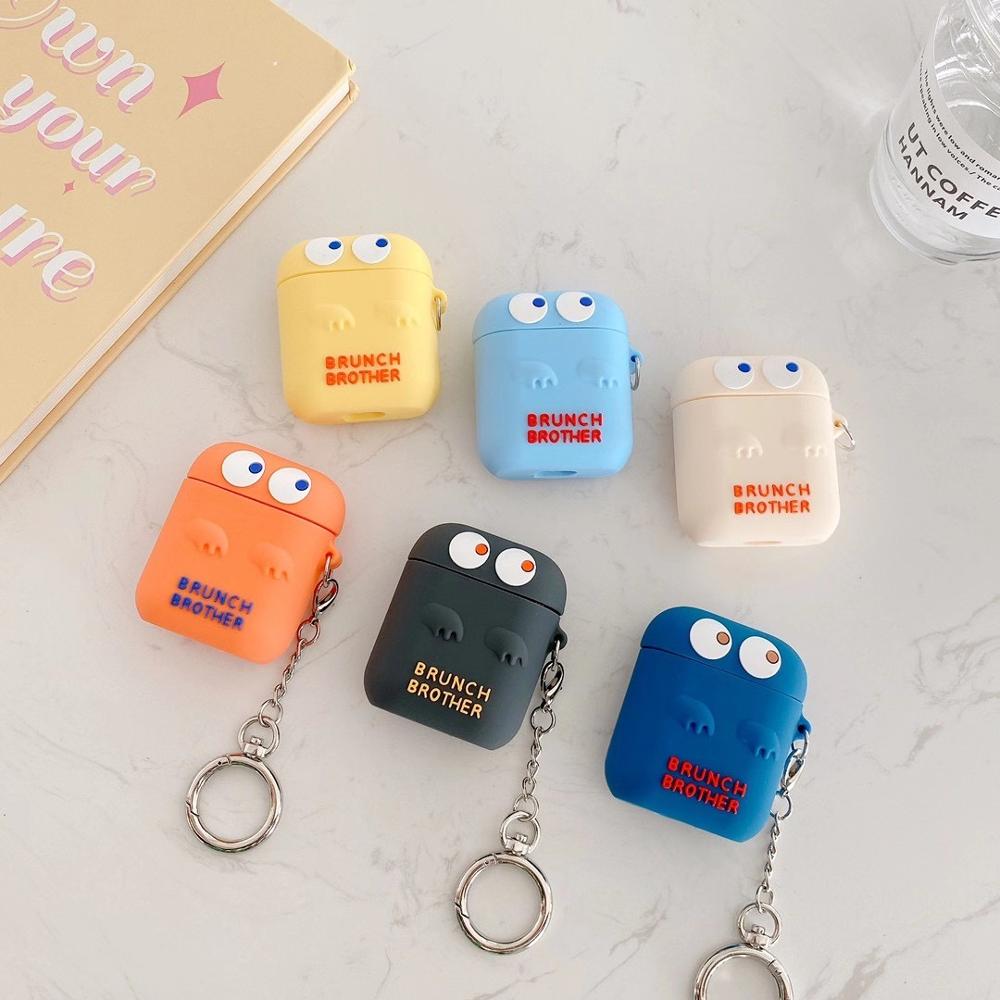 Cute Silicone 'Brunch Brother' AirPods Case Shock Proof Cover