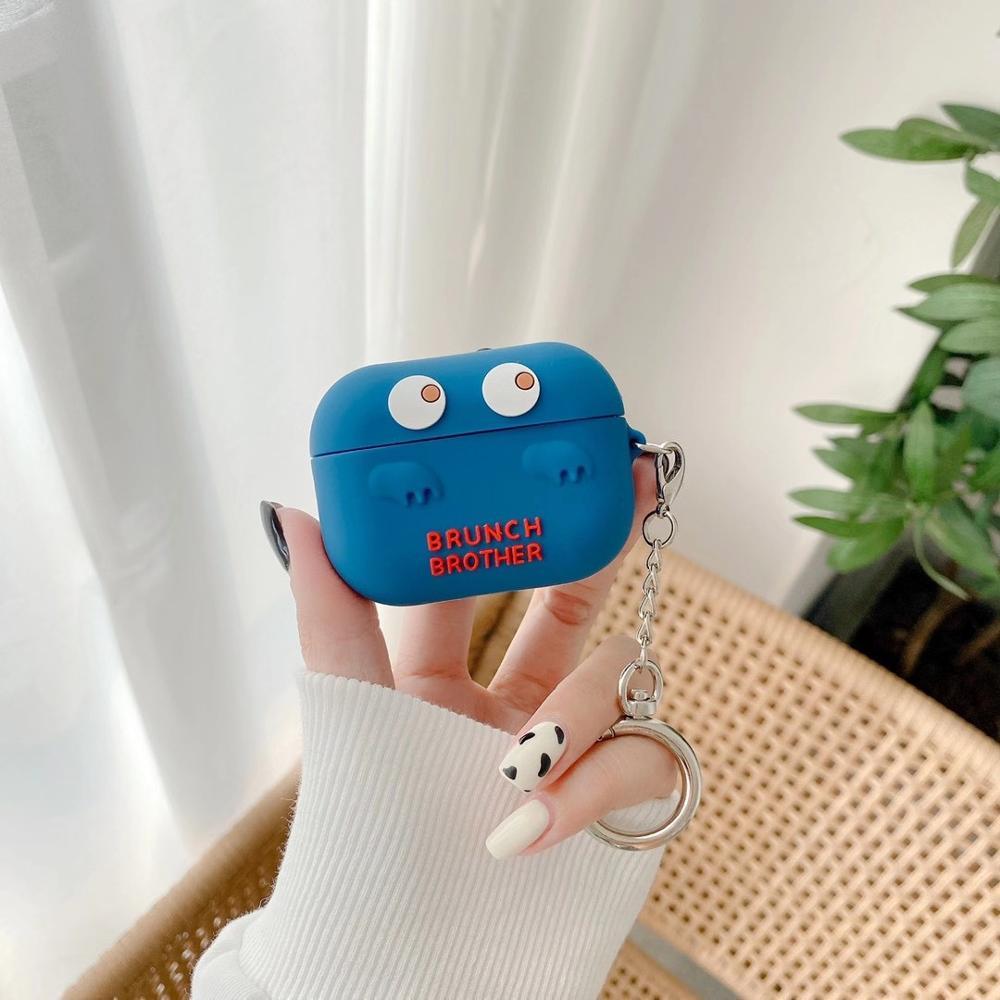 Cute Silicone 'Brunch Brother' AirPods Pro Case Shock Proof Cover