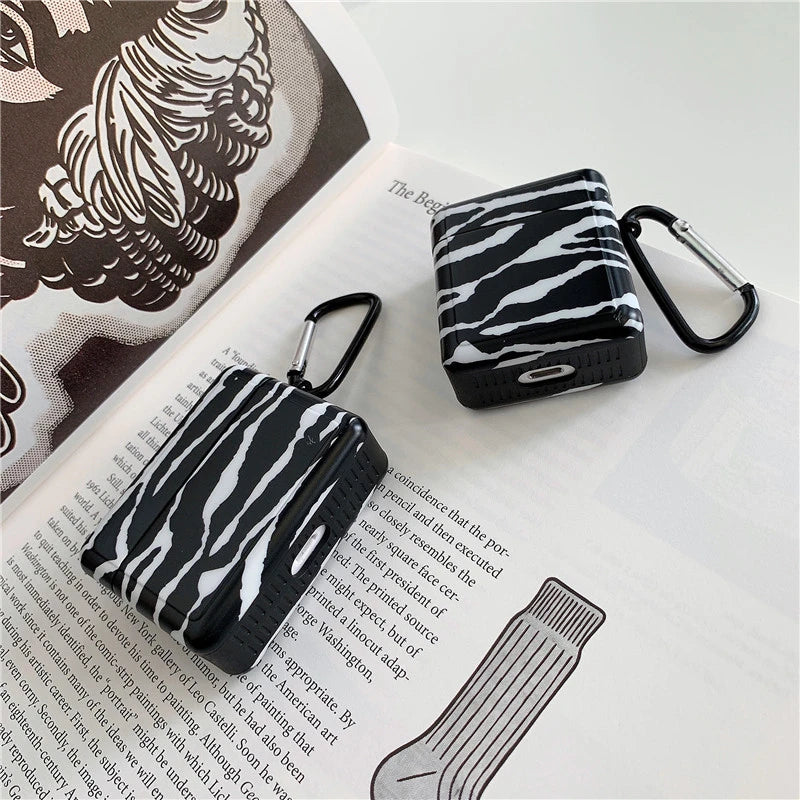 Zebra Print 'Modular' AirPods Case Shock Proof Cover