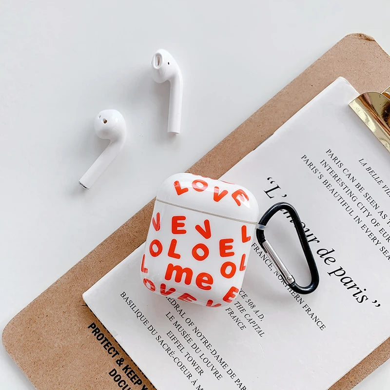 Cute Silicone 'Love' AirPods Case Shock Proof Cover