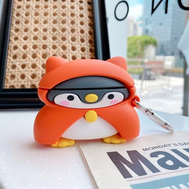 Cute Penguin in a Hooded Coat Premium AirPods Pro Case Shock Proof Cover