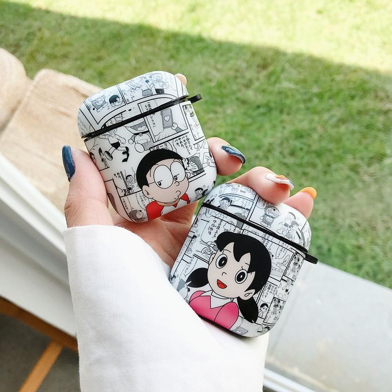 Doraemon 'Newspaper Comic' AirPods Case Shock Proof Cover