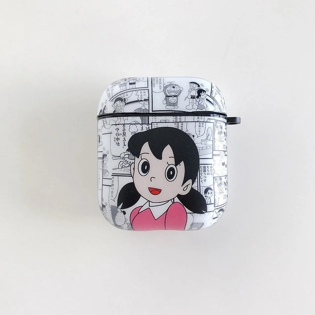 Doraemon 'Newspaper Comic' AirPods Case Shock Proof Cover