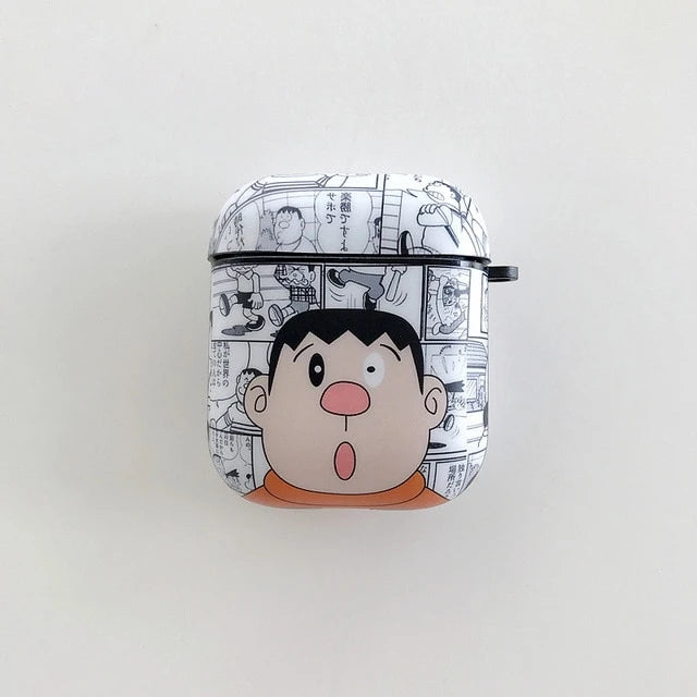 Doraemon 'Newspaper Comic' AirPods Case Shock Proof Cover