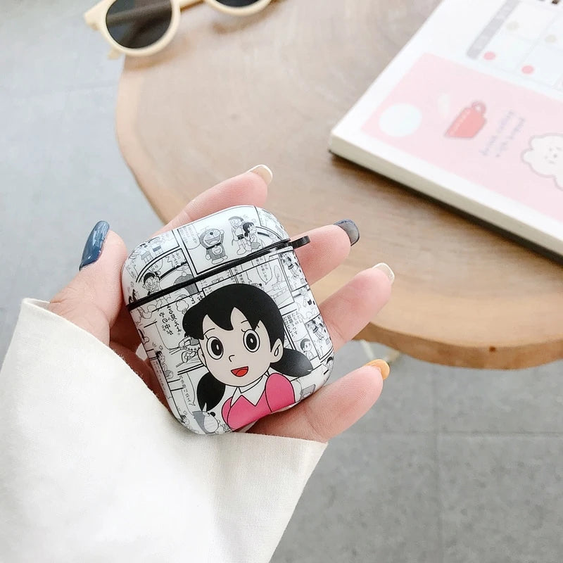 Doraemon 'Newspaper Comic' AirPods Case Shock Proof Cover