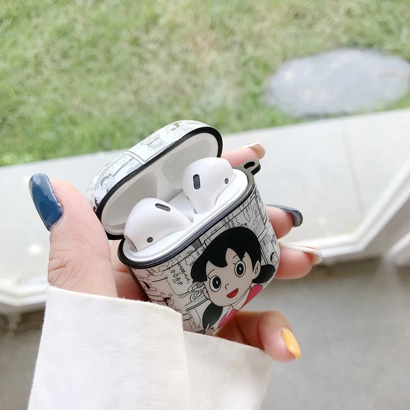 Doraemon 'Newspaper Comic' AirPods Case Shock Proof Cover