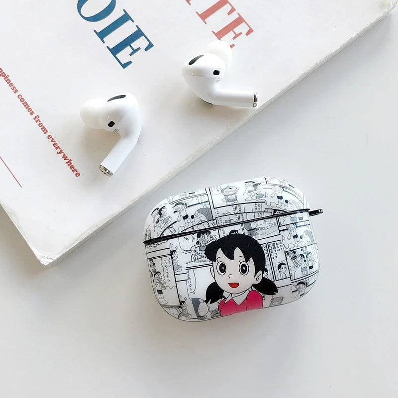 Doraemon 'Newspaper Comic' AirPods Pro Case Shock Proof Cover