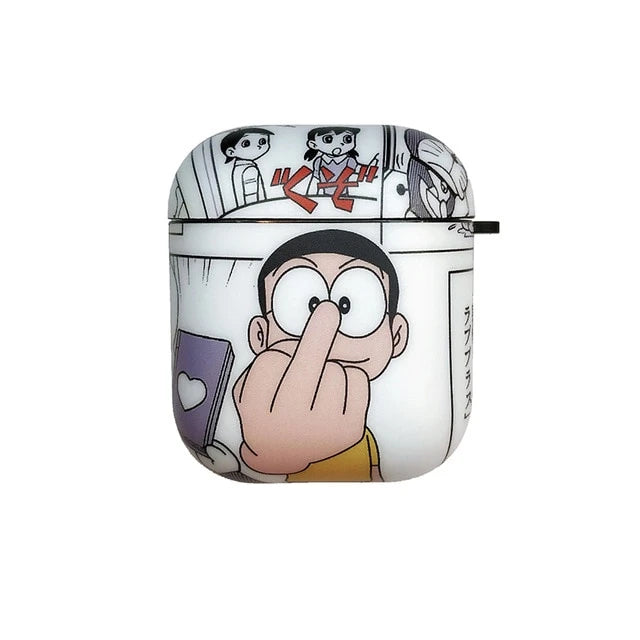 Doraemon 'F | U' AirPods Case Shock Proof Cover