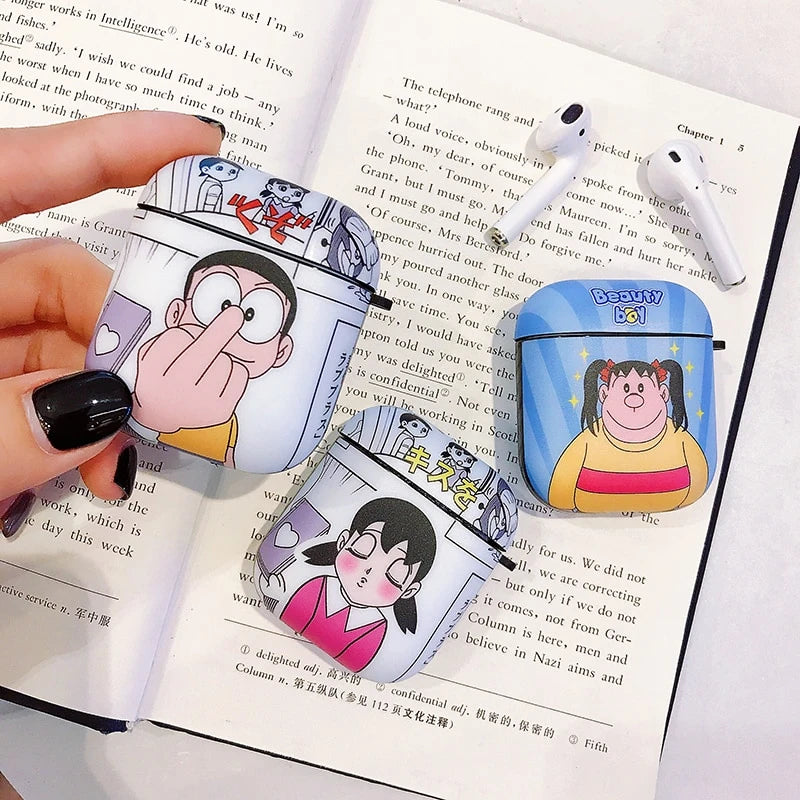 Doraemon 'F | U' AirPods Case Shock Proof Cover