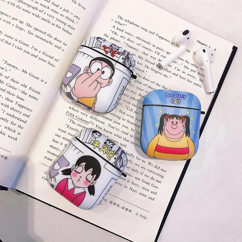 Doraemon 'F | U' AirPods Case Shock Proof Cover