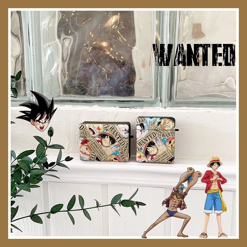 One Piece 'Luffy | Wanted' AirPods Pro Case Shock Proof Cover