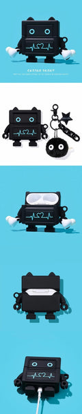 Cute Cartoon Robot 'In Love' Premium AirPods Pro Case Shock Proof Cover