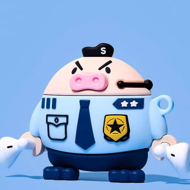 Shin Chan 'Buriburizaemon | Police' AirPods Case Shock Proof Cover