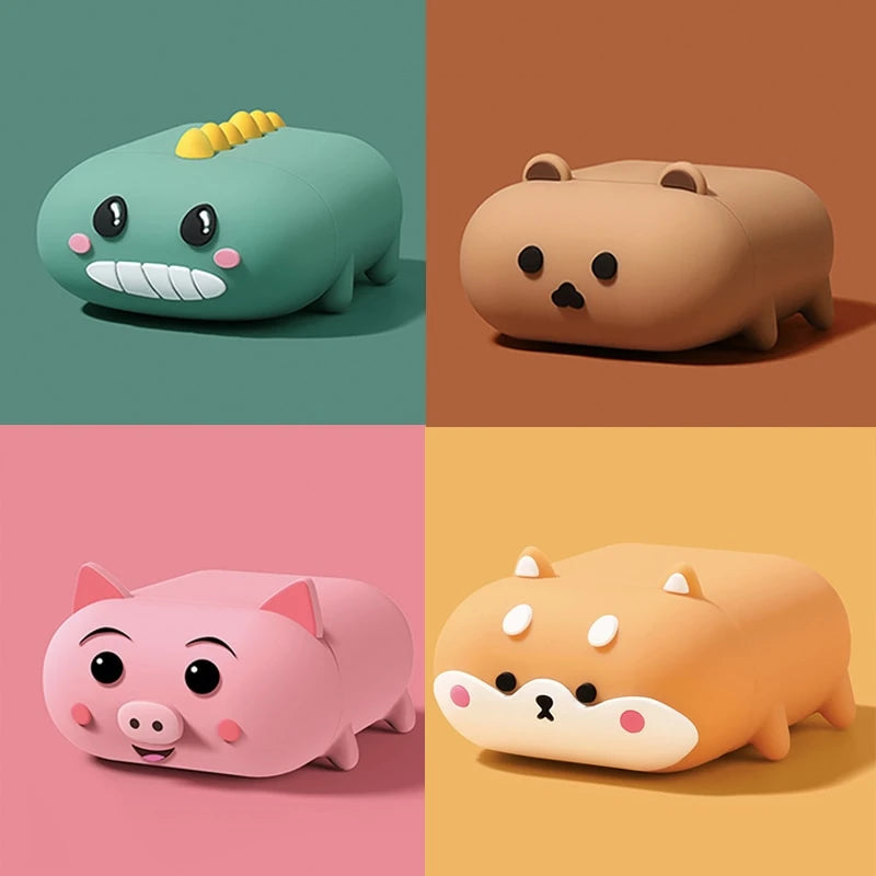 Cute Walking Pig Premium AirPods Case Shock Proof Cover