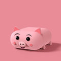 Cute Walking Pig Premium AirPods Case Shock Proof Cover