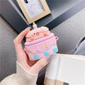 Cute Pig in Cake Premium AirPods Case Shock Proof Cover