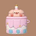 Cute Pig in Cake Premium AirPods Case Shock Proof Cover