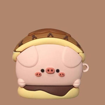 Cute Pig in a Donut Premium AirPods Case Shock Proof Cover