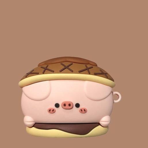 Cute Pig in a Donut Premium AirPods Pro Case Shock Proof Cover